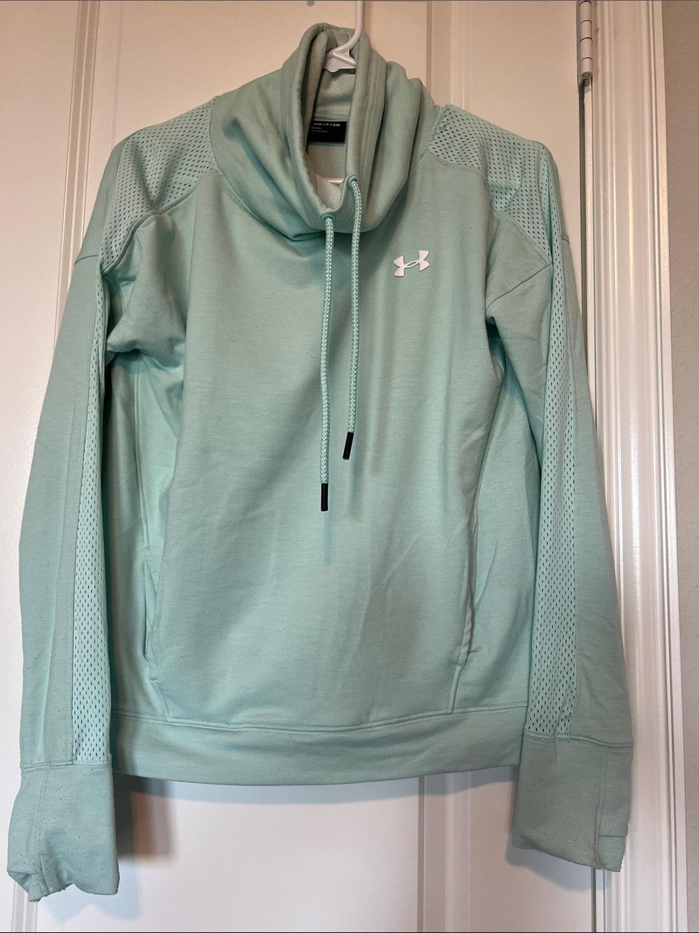 Under Armour Mint Green Cowl-Neck Pullover